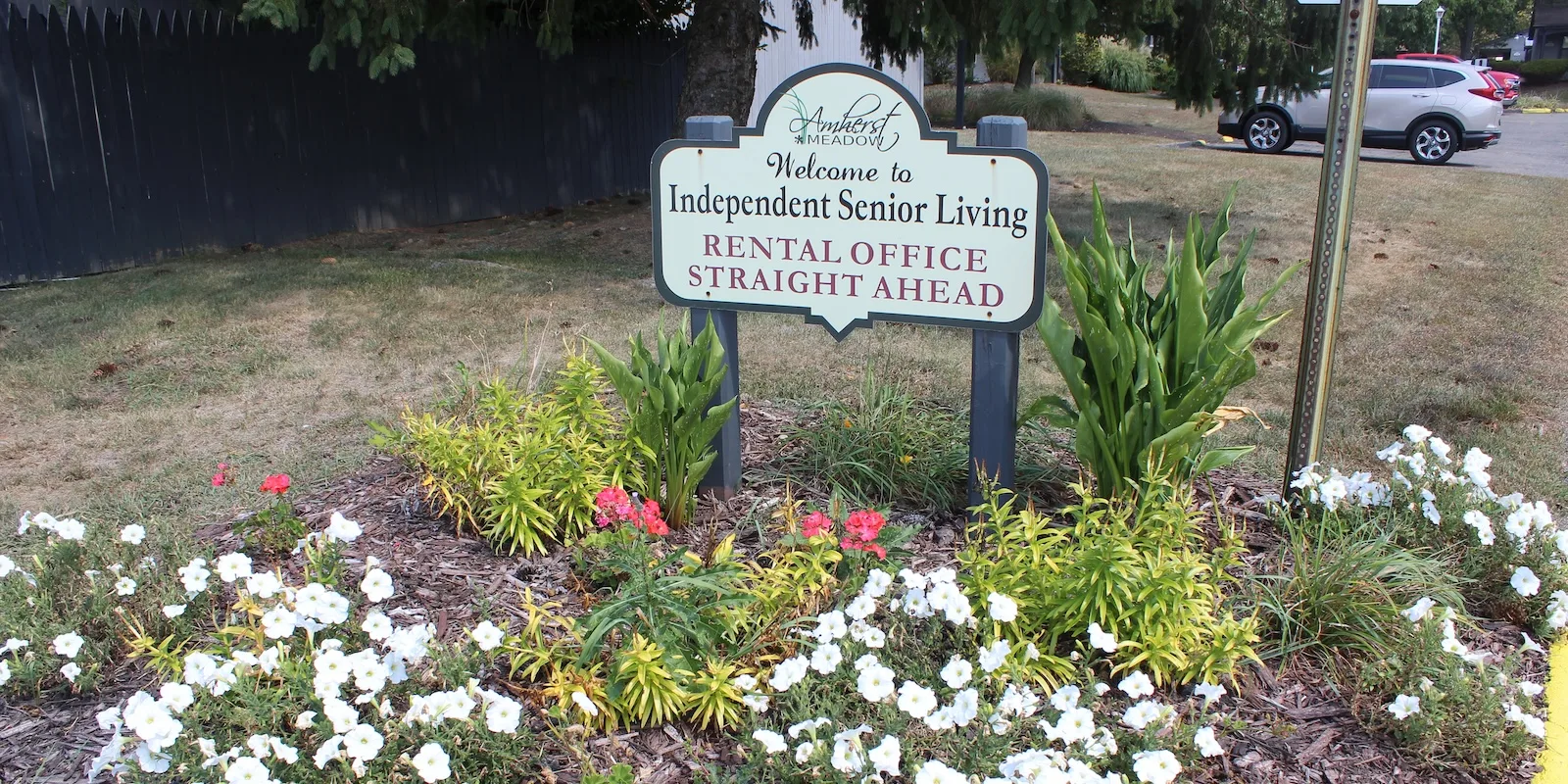amherst-meadow-apartments-welcome-sign-1600w Welcome to Amherst Meadows - independent senior living!